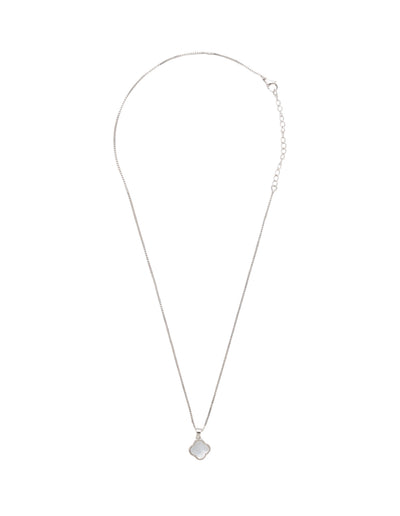 Mocha Pearl Clover Necklace- Silver | Mocha Australia
