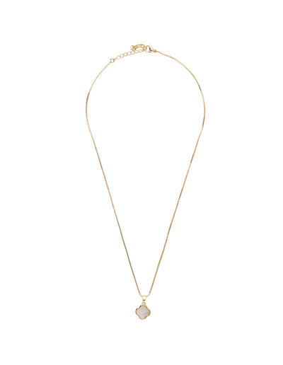 Mocha Pearl Clover Necklace- Gold | Mocha Australia