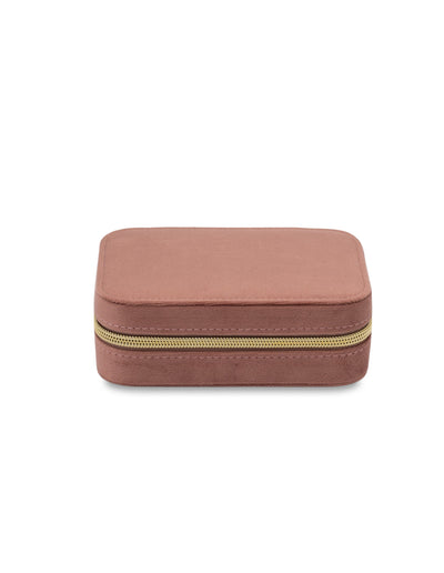 Mocha Velvet Rectangular Jewellery Case- Pink | Mocha Australia