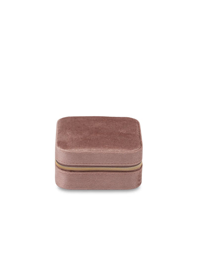 Mocha Velvet Square Jewellery Case- Pink | Mocha Australia