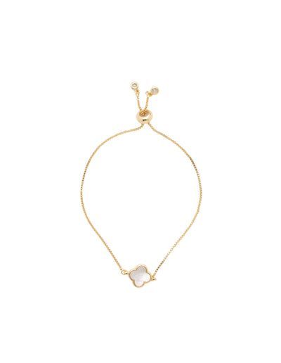 Mocha Pearl Clover Bracelet - Gold | Mocha Australia