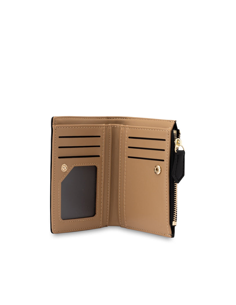 Mocha Small Classic Arya Wallet - Black/Camel | Mocha Australia