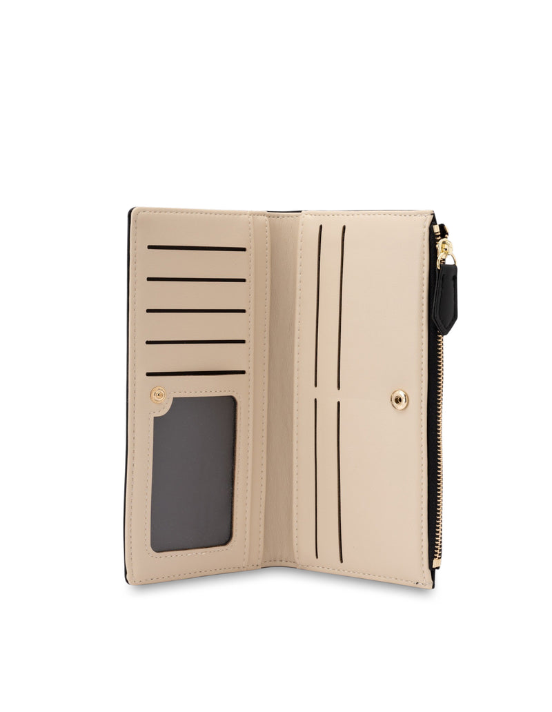 Mocha Classic Arya Wallet - Black/Ivory | Mocha Australia