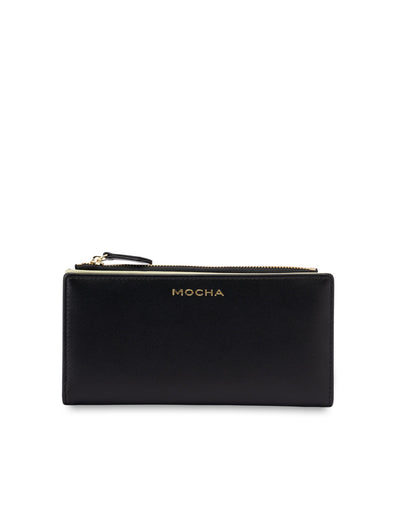 Mocha Classic Arya Wallet - Black/Matcha | Mocha Australia