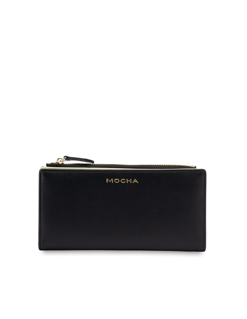 Mocha Classic Arya Wallet - Black/Matcha | Mocha Australia