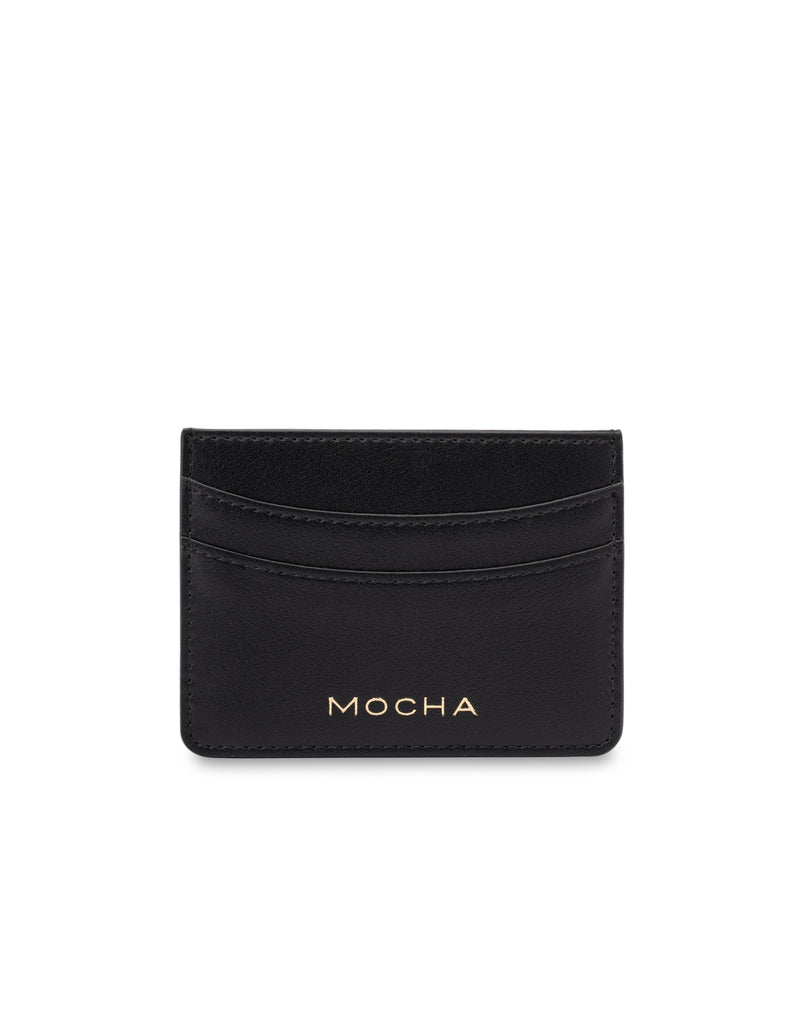Mocha Donnette Simple Card Holder - Black | Mocha Australia