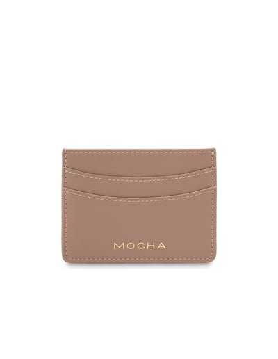 Mocha Donnette Simple Card Holder - Chestnut | Mocha Australia