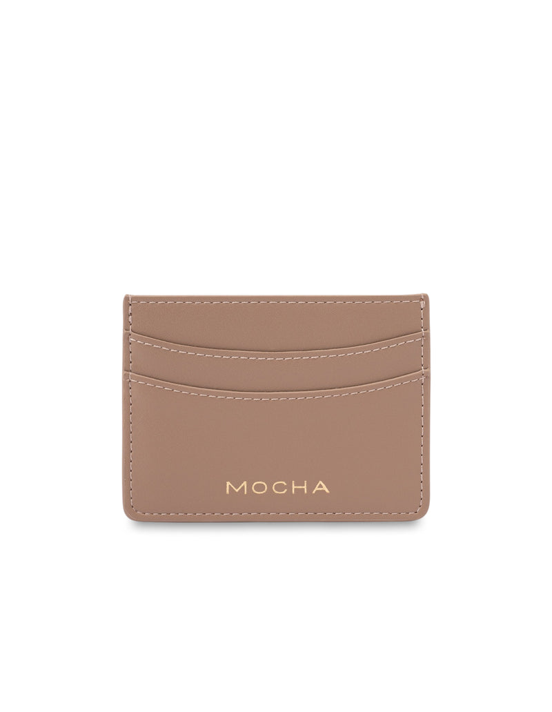 Mocha Donnette Simple Card Holder - Chestnut | Mocha Australia