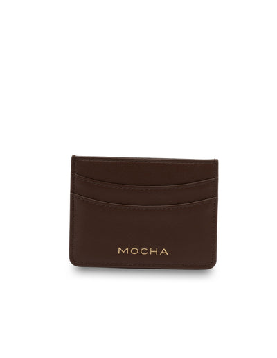 Mocha Donnette Simple Card Holder - Dark Chocolate | Mocha Australia