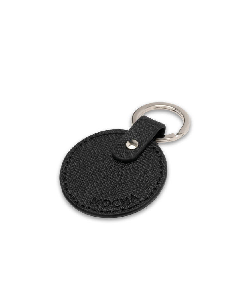 Mocha Kristin Leather Key Ring- Black | Mocha Australia