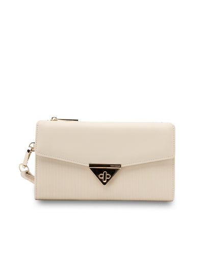 Mocha Penelope Wallet Clutch - Cream | Mocha Australia