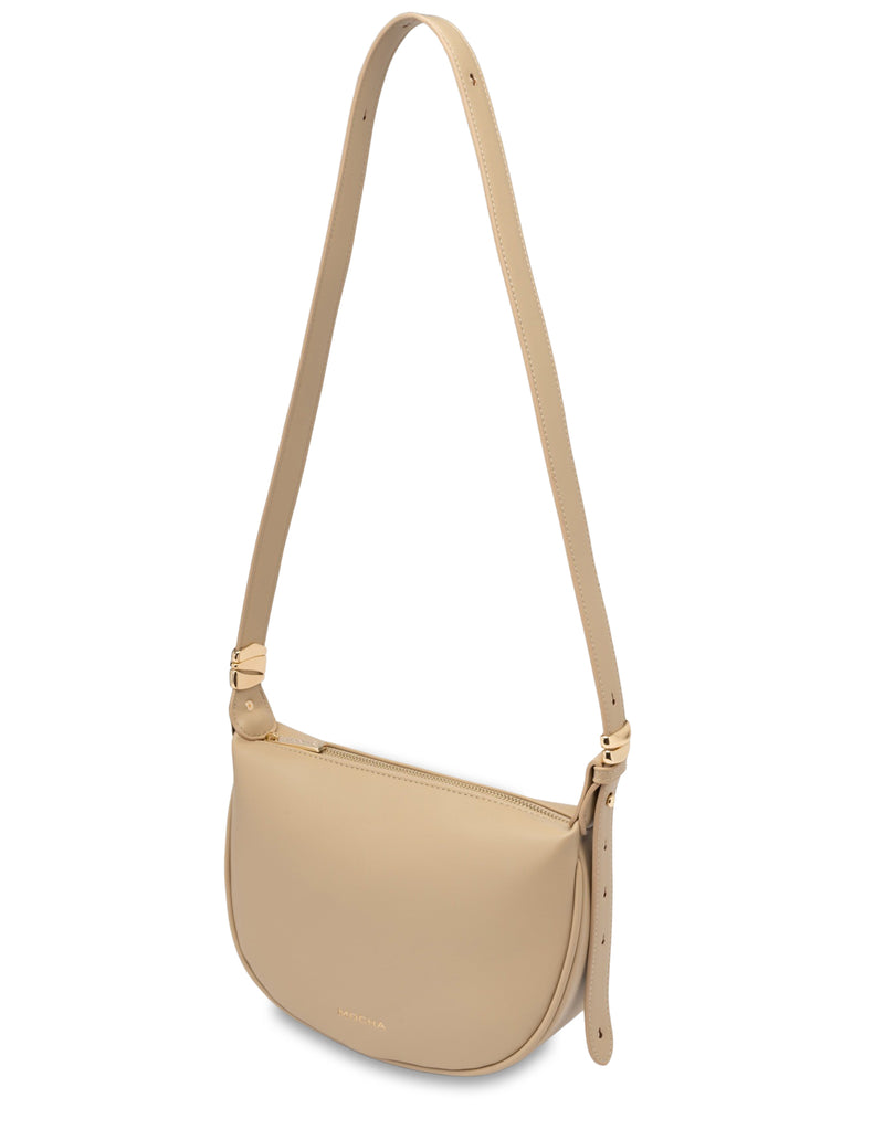 Mocha Savannah Shoulder Crossbody Bag - Beige | Mocha Australia