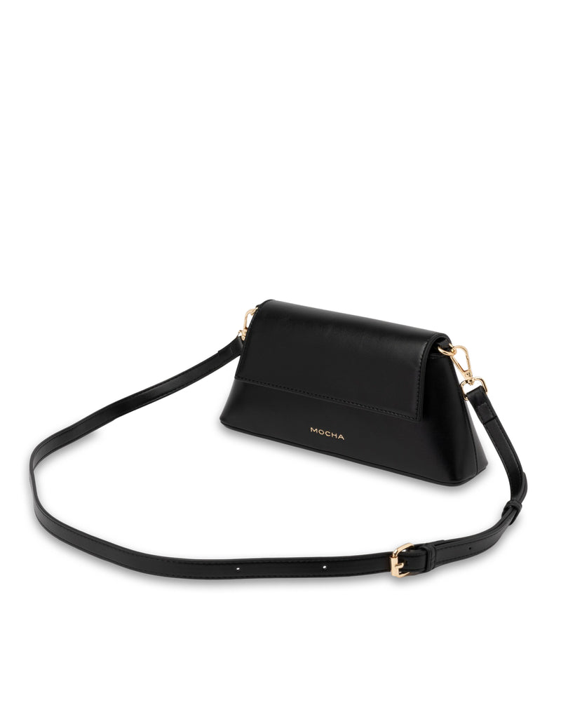 Mocha Ava Baguette Crossbody Bag- Black | Mocha Australia