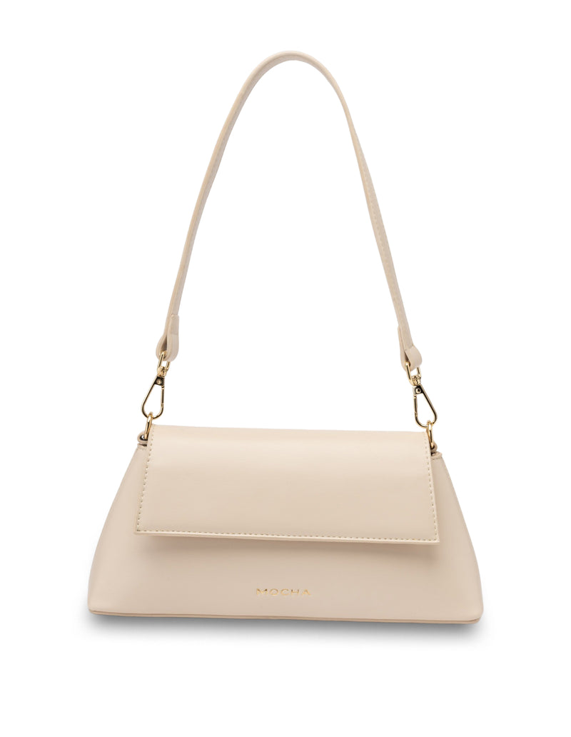 Mocha Ava Baguette Crossbody Bag- Beige | Mocha Australia
