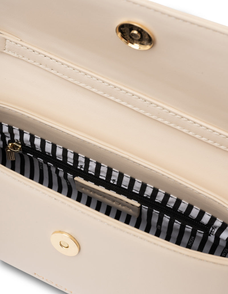 Mocha Ava Baguette Crossbody Bag- Beige | Mocha Australia