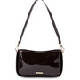 Mocha Willow Patent Crossbody Bag - Espresso