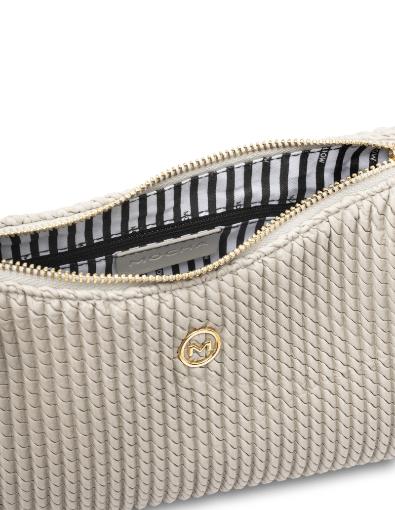 Mocha Serena Crossbody Bag- Light Grey | Mocha Australia