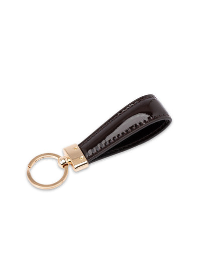Mocha Willow Patent Key Ring - Espresso | Mocha Australia