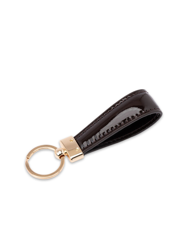 Mocha Willow Patent Key Ring - Espresso | Mocha Australia
