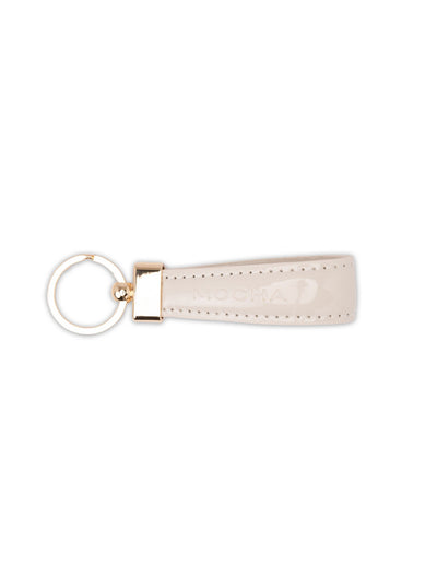 Mocha Willow Patent Key Ring - Oat | Mocha Australia