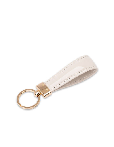 Mocha Willow Patent Key Ring - Oat | Mocha Australia