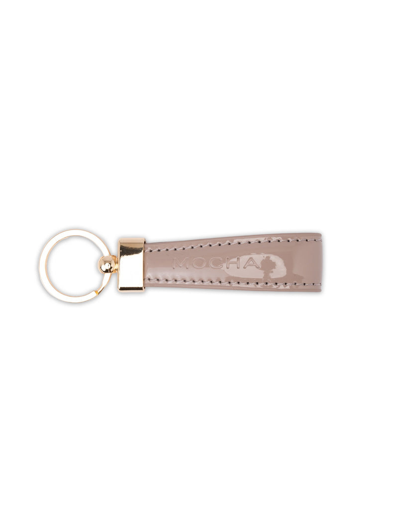 Mocha Willow Patent Key Ring - Dusty Rose | Mocha Australia
