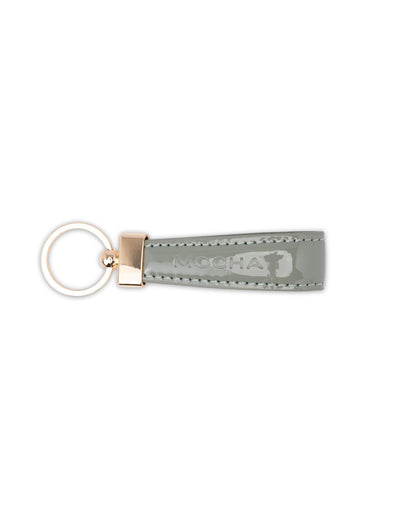 Mocha Willow Patent Key Ring - Sage | Mocha Australia