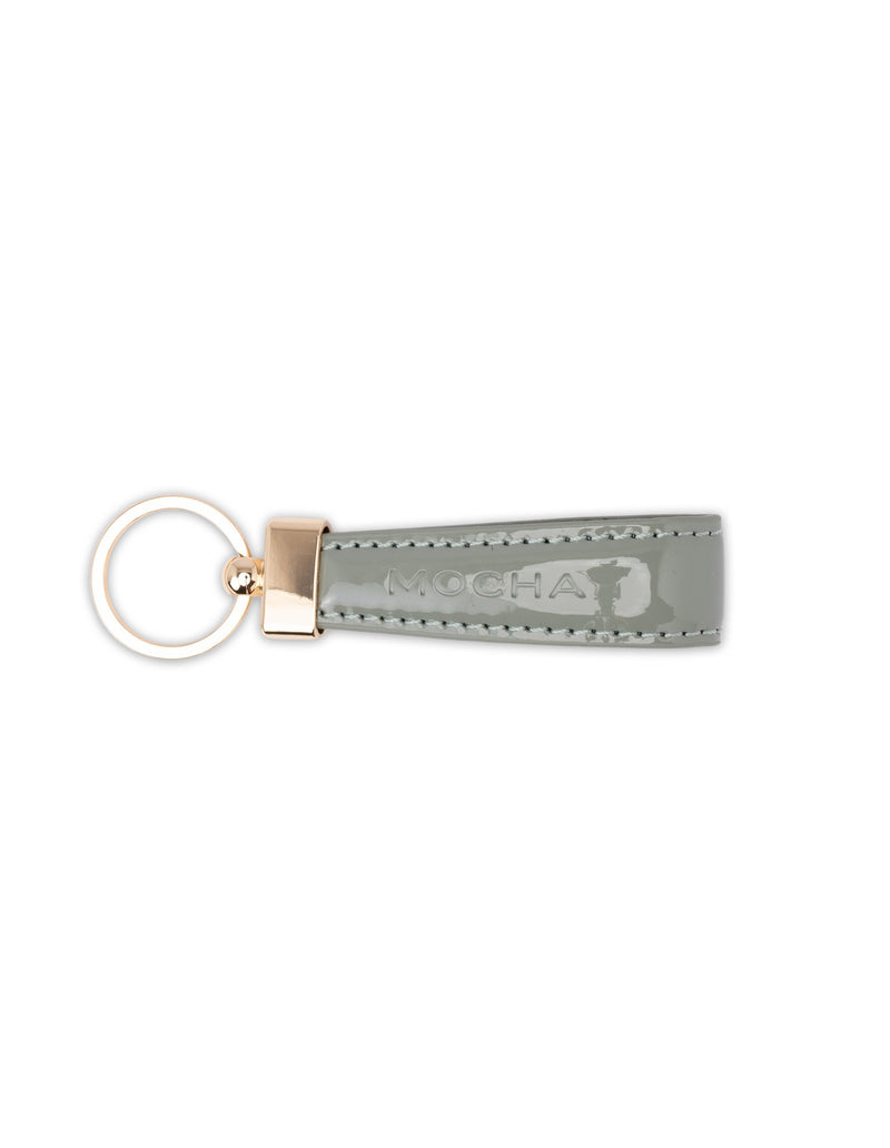 Mocha Willow Patent Key Ring - Sage | Mocha Australia