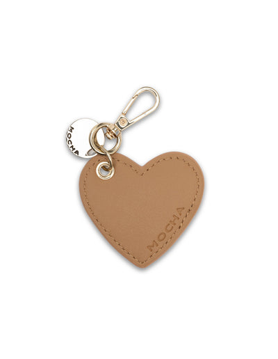 Mocha Savannah Heart Key Ring- Tan | Mocha Australia