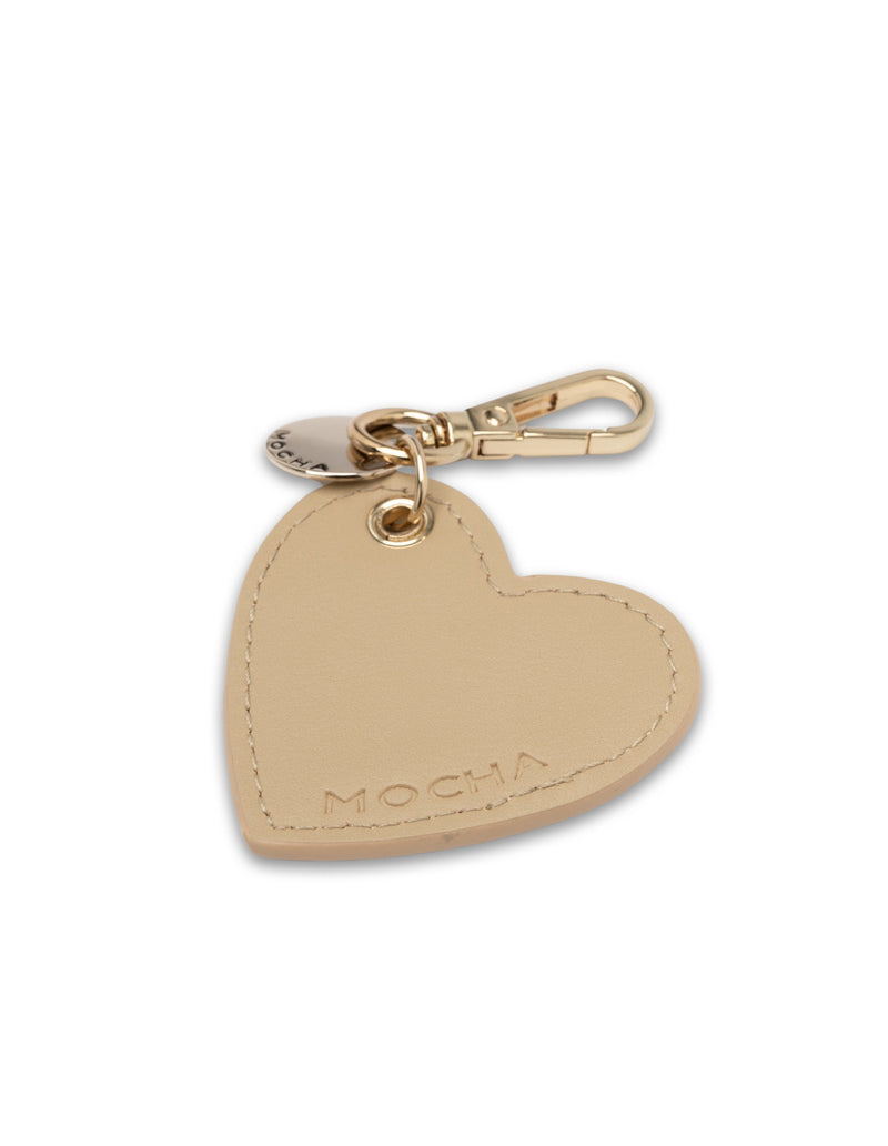Mocha Savannah Heart Key Ring- Beige | Mocha Australia