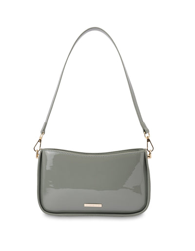 Mocha Willow Patent Crossbody Bag - Sage | Mocha Australia