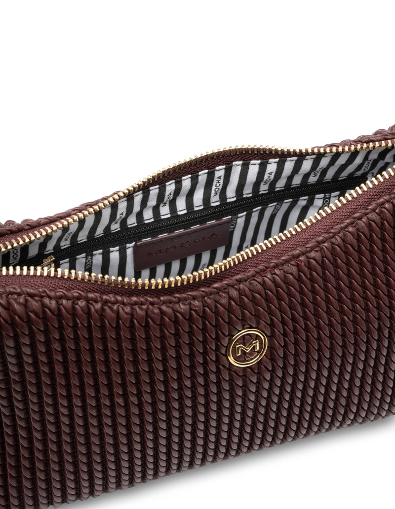 Mocha Serena Crossbody Bag- Burgundy | Mocha Australia
