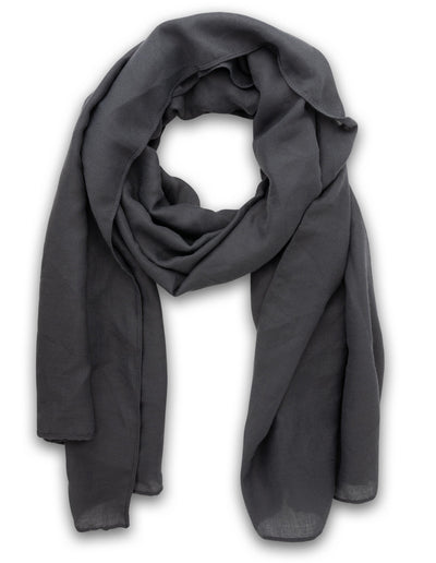 Mocha Timeless Lightweight Scarf - Dark Grey | Mocha Australia