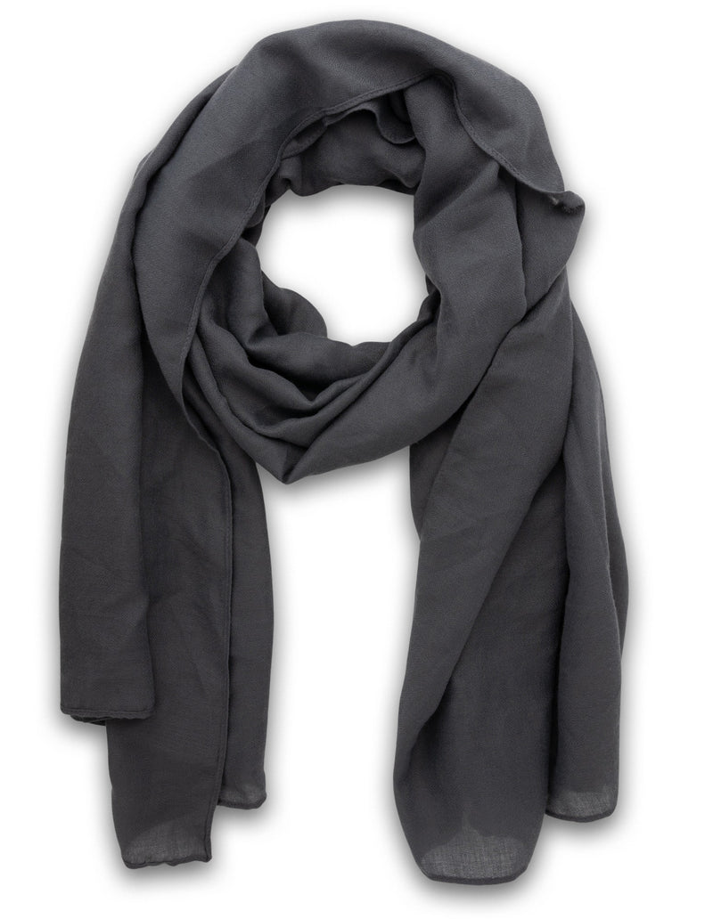 Mocha Timeless Lightweight Scarf - Dark Grey | Mocha Australia