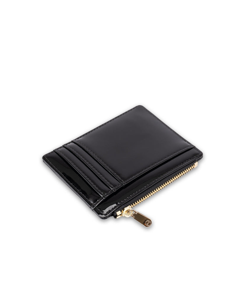 Mocha Willow Patent Card Holder - Black | Mocha Australia