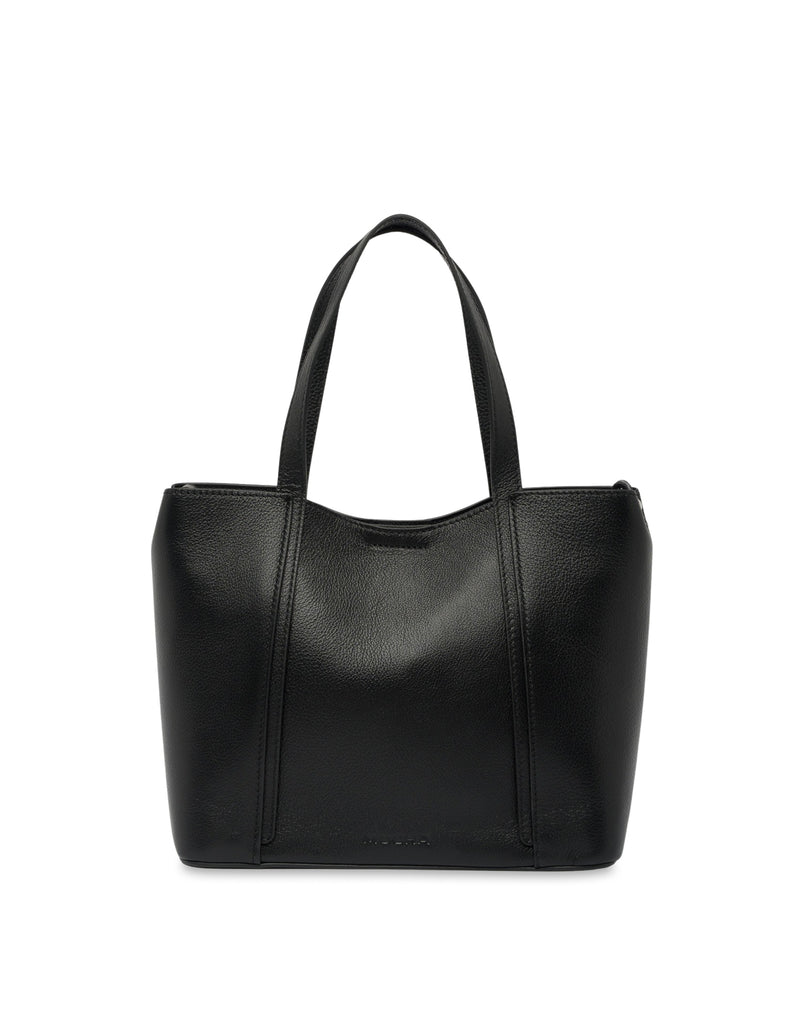Mocha Valerie Leather Small Tote - Black | Mocha Australia