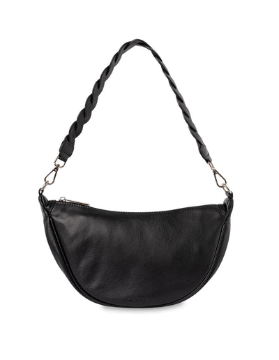 Mocha Catalina Leather Crossbody Bag - Black | Mocha Australia