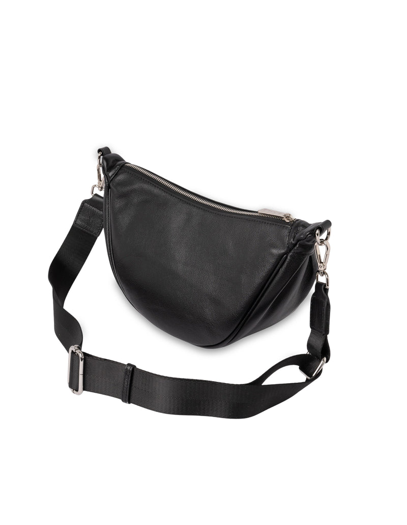 Mocha Catalina Leather Crossbody Bag - Black | Mocha Australia