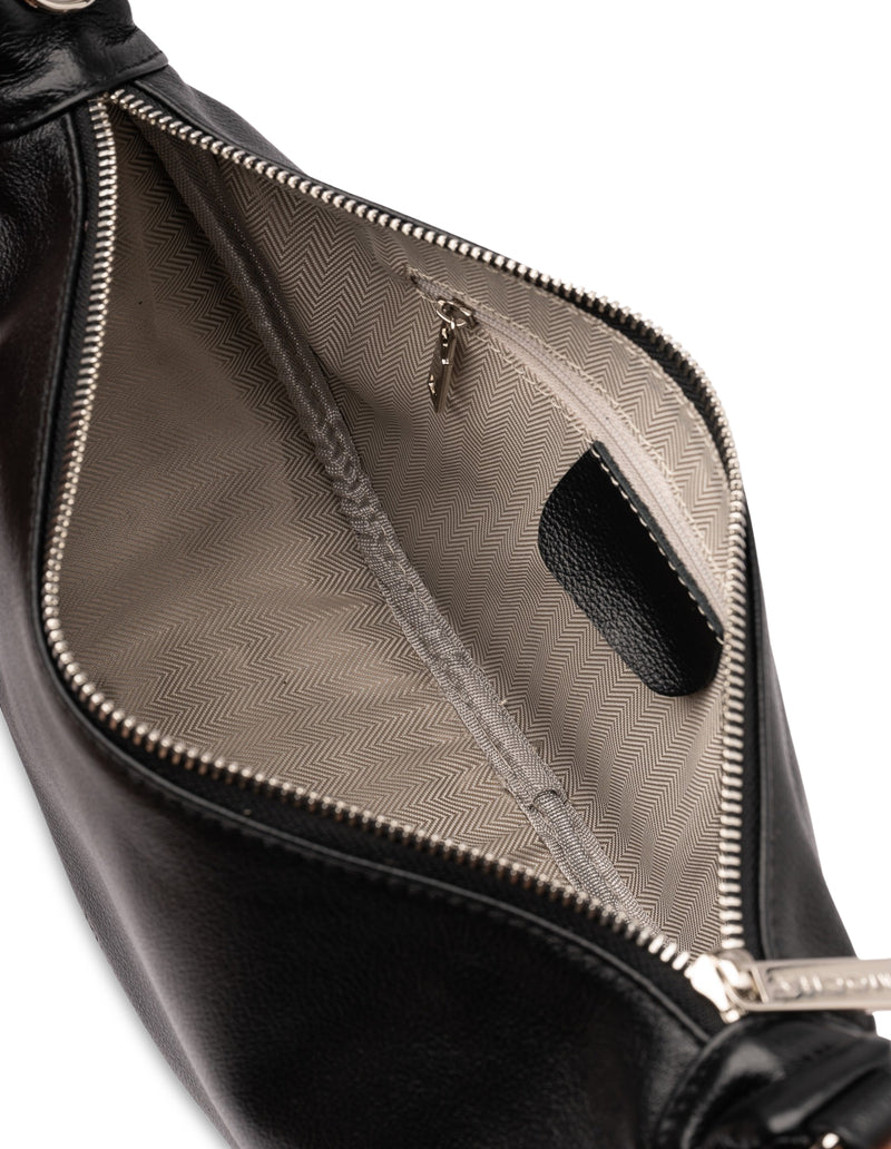 Mocha Catalina Leather Crossbody Bag - Black | Mocha Australia