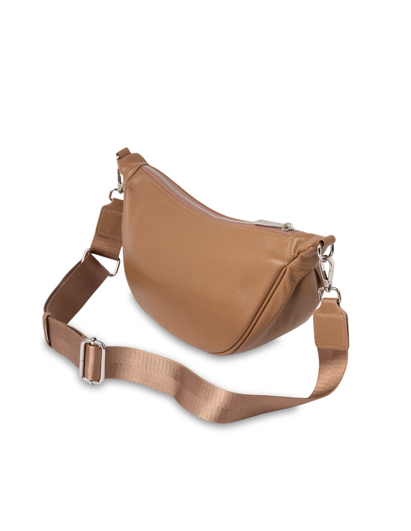 Mocha Catalina Leather Crossbody Bag - Tan | Mocha Australia