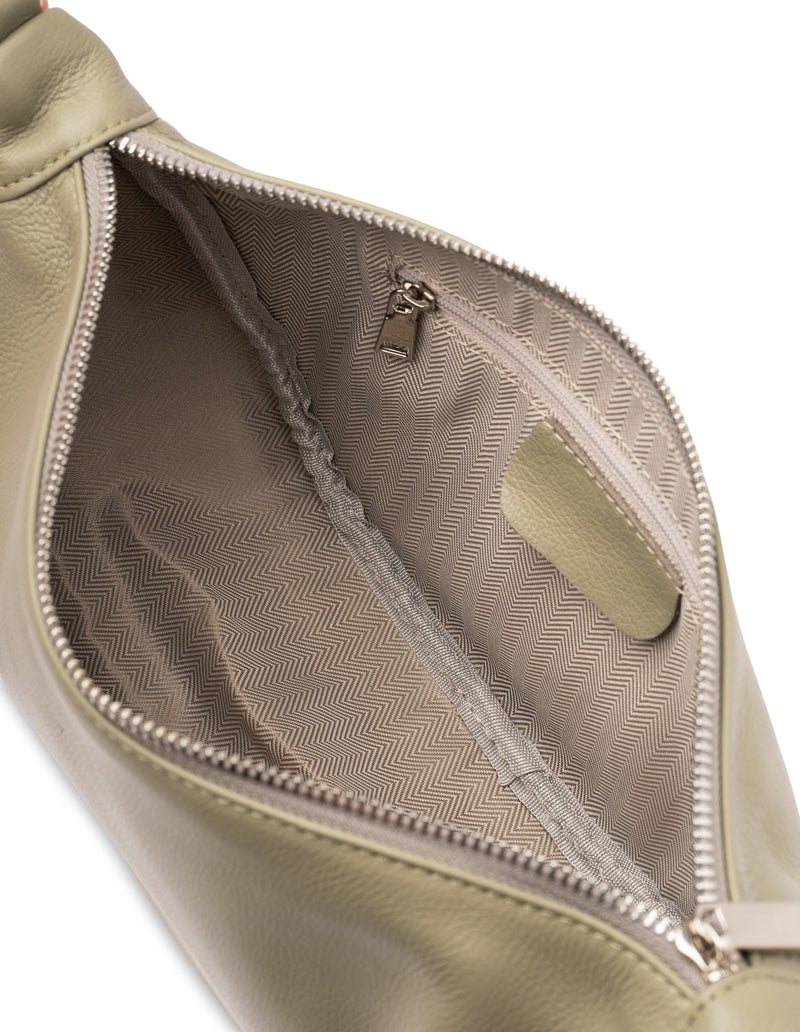 Mocha Catalina Leather Crossbody Bag - Sage | Mocha Australia