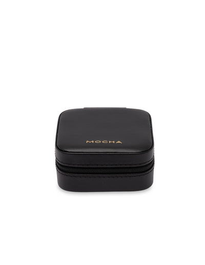 Mocha Signature Square Jewellery Case - Black | Mocha Australia