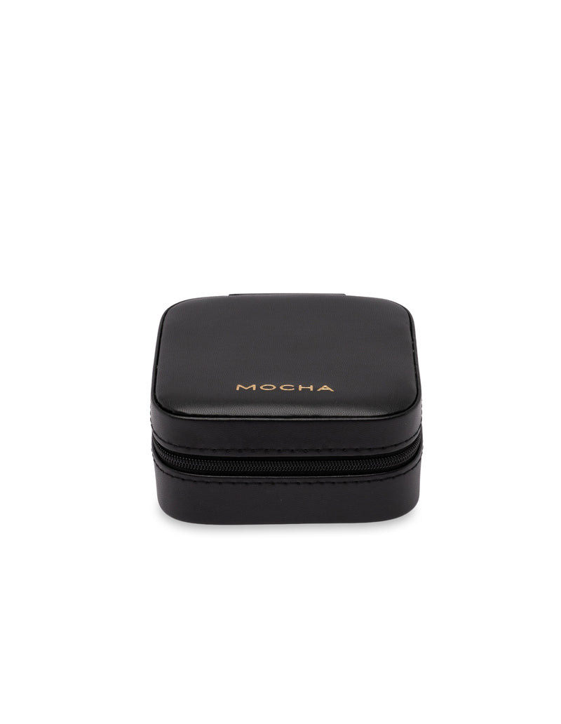 Mocha Signature Square Jewellery Case - Black | Mocha Australia