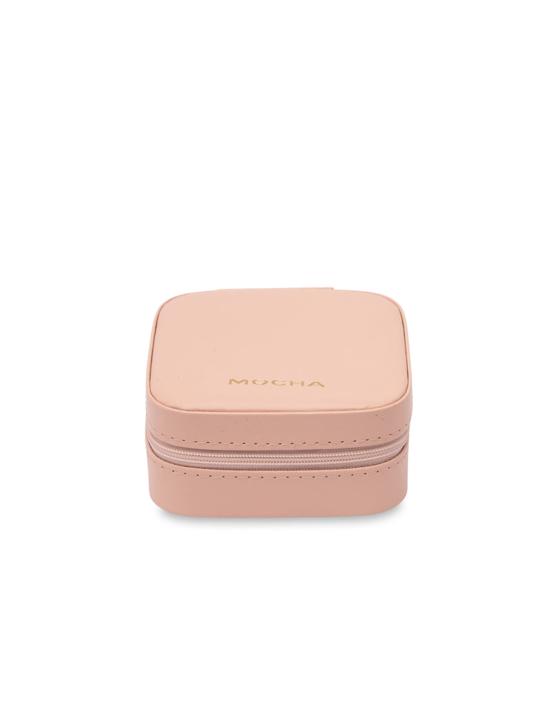 Mocha Signature Square Jewellery Case - Blush | Mocha Australia