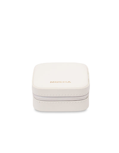 Mocha Signature Square Jewellery Case - Light Grey | Mocha Australia