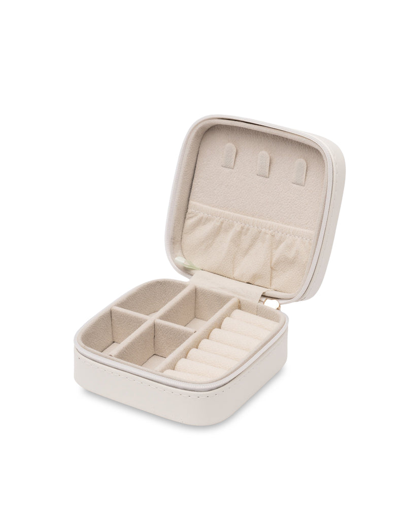 Mocha Signature Square Jewellery Case - Light Grey | Mocha Australia