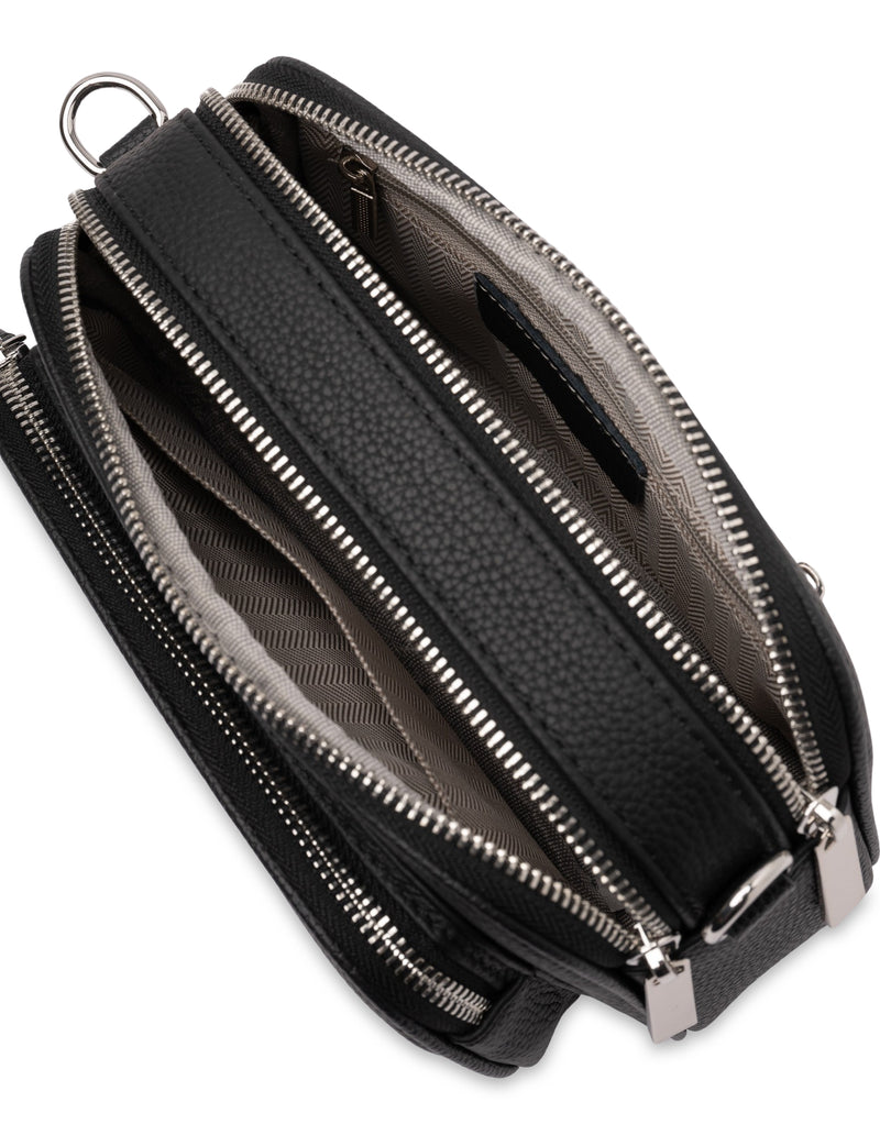 Mocha Abigail Leather Crossbody Bag - Black | Mocha Australia