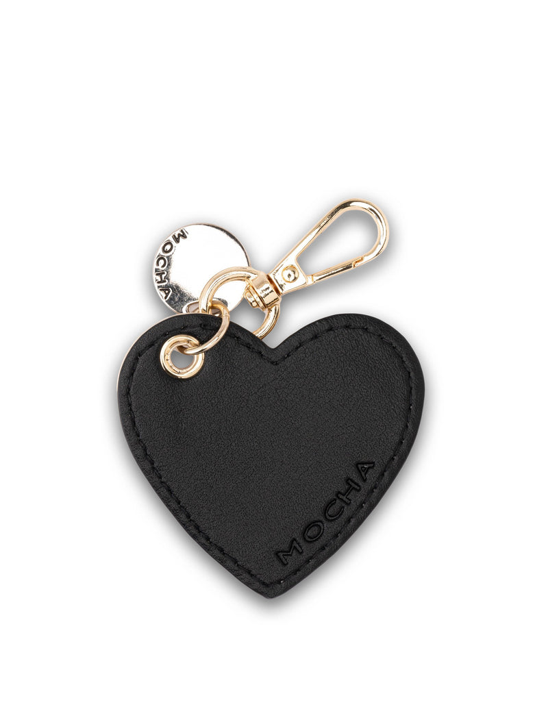 Mocha Arya Heart Key Ring - Black/Ivory | Mocha Australia