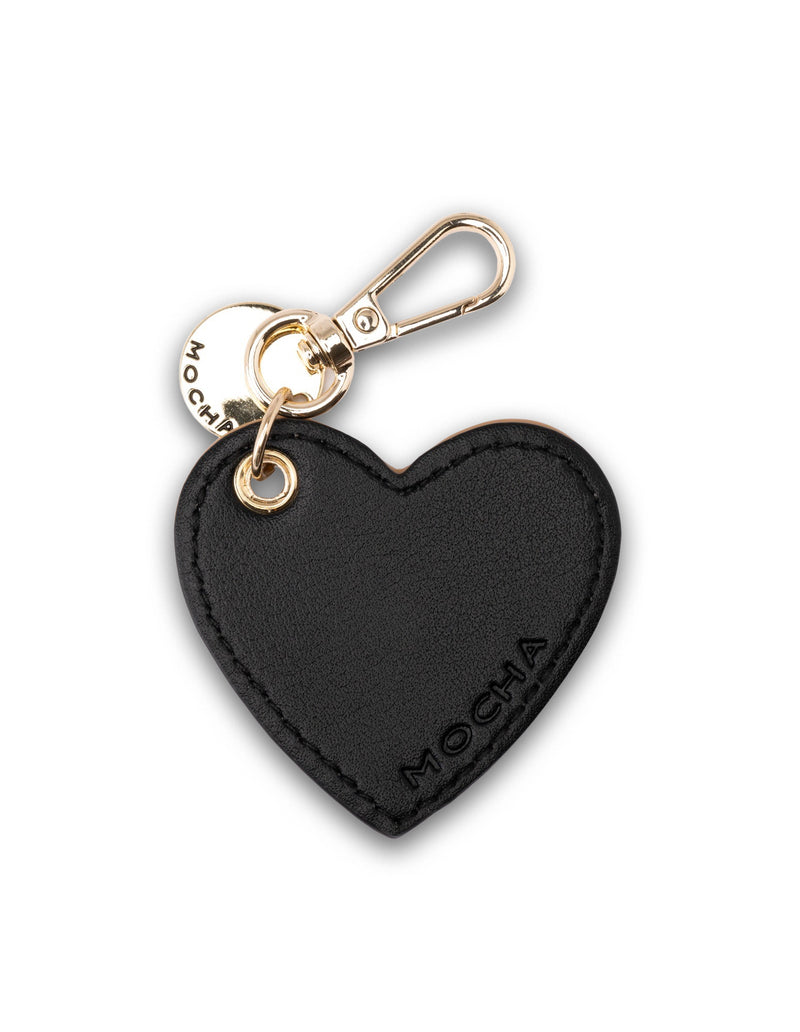 Mocha Arya Heart Key Ring - Black/Camel | Mocha Australia