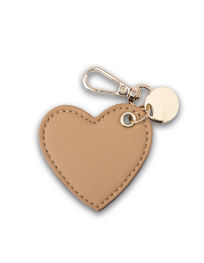 Mocha Arya Heart Key Ring - Black/Camel | Mocha Australia